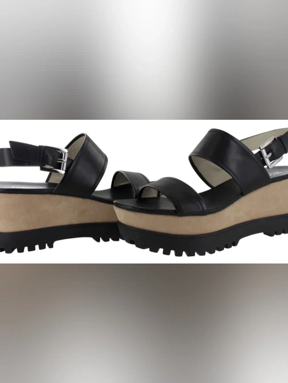Michael Kors Gillian Mid Wedge Sandals Size 10M Like New MSRP $119.50